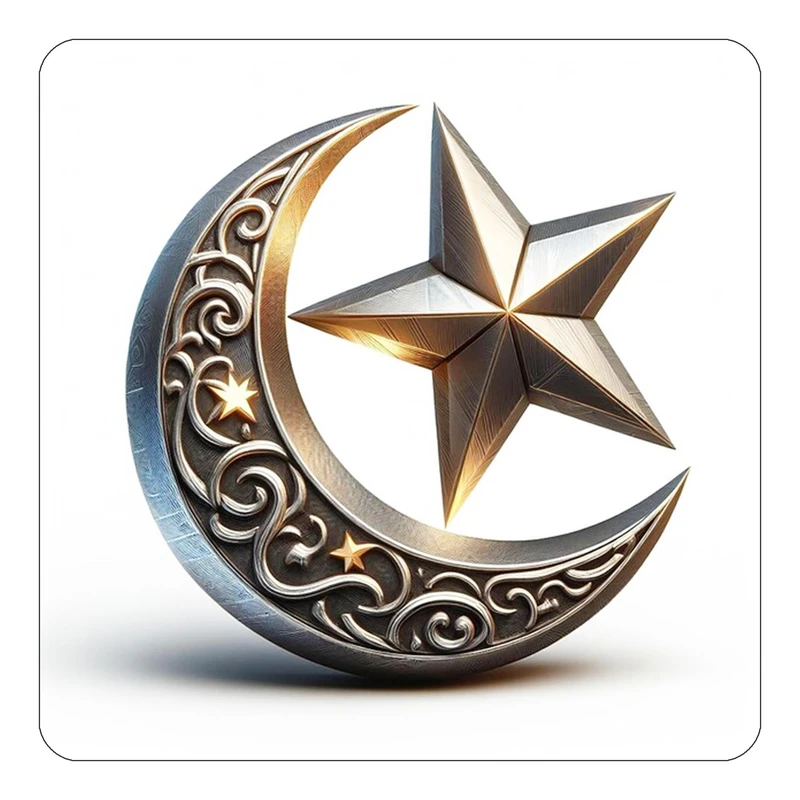 مگنت کاکتی طرح ماه و ستاره مدل mp54206