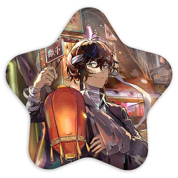 پیکسل خندالو طرح دازای و چویا انیمه سگ های ولگرد بانگو مدل ستاره ای کد 11786