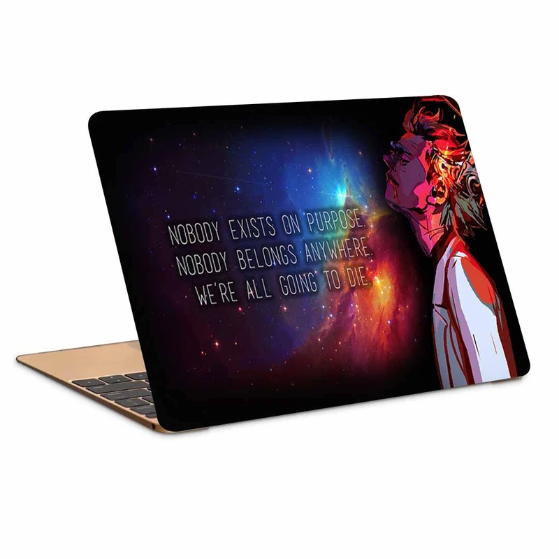 استیکر لپ تاپ طرح rick and mortyکد N-504مناسب برای لپ تاپ 15.6 اینچ