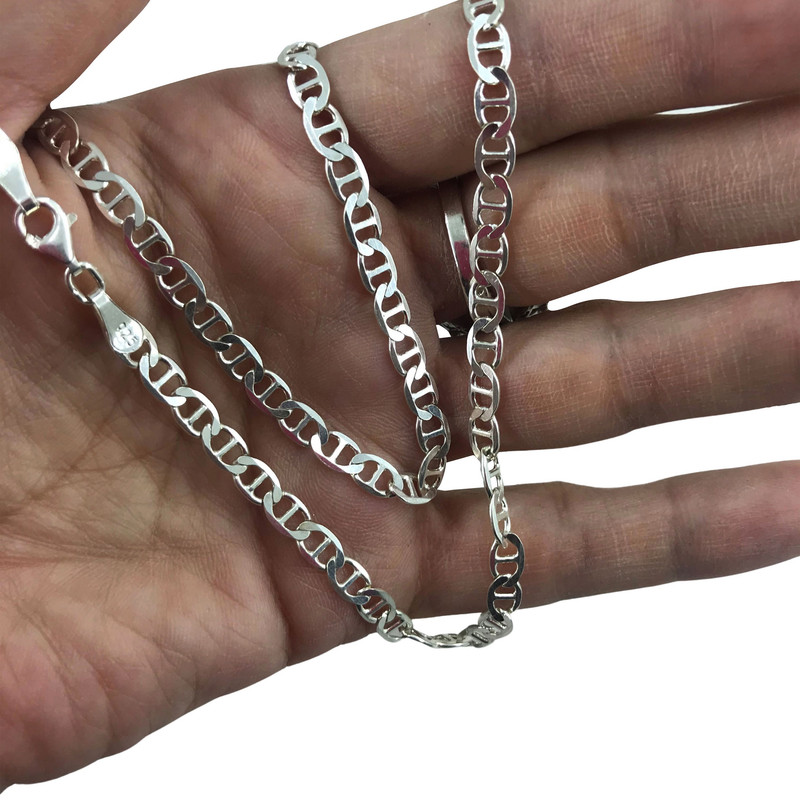 زنجیر نقره مردانه گالری ظهیرالدینی مدل تی کد  T 60-65