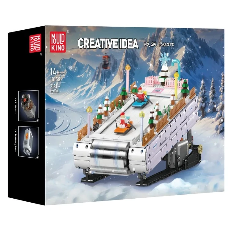 ساختنی 2181 تکه مولد کینگ مدل پیست اسکی کریسمسی