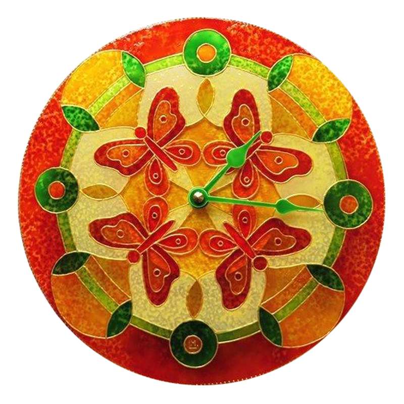 ساعت دیواری مدل پروانه کد 6