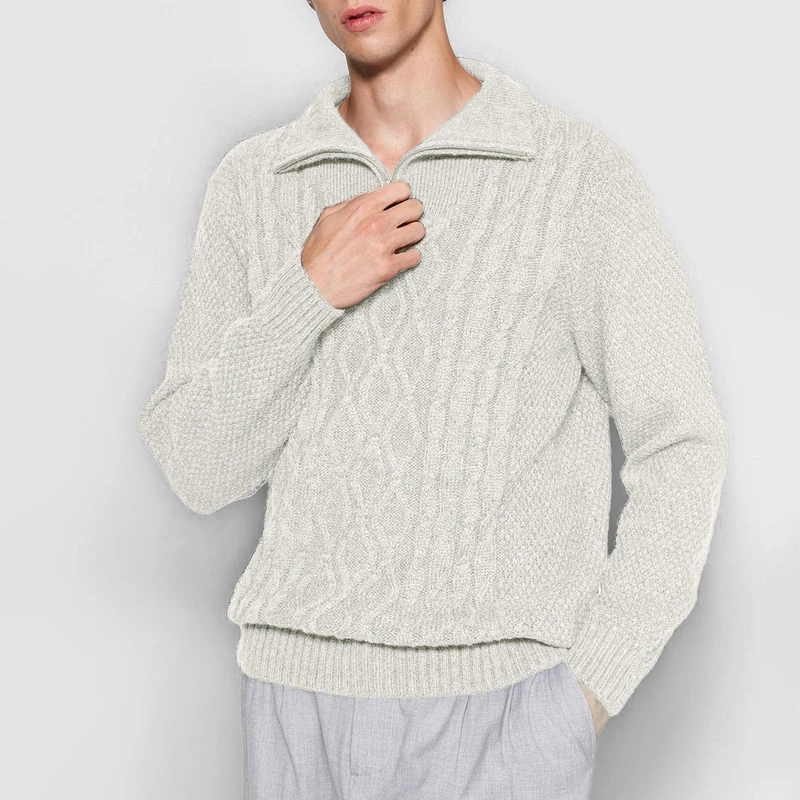 پلیور یقه برگردان مردانه ترندیول مدل 818083486