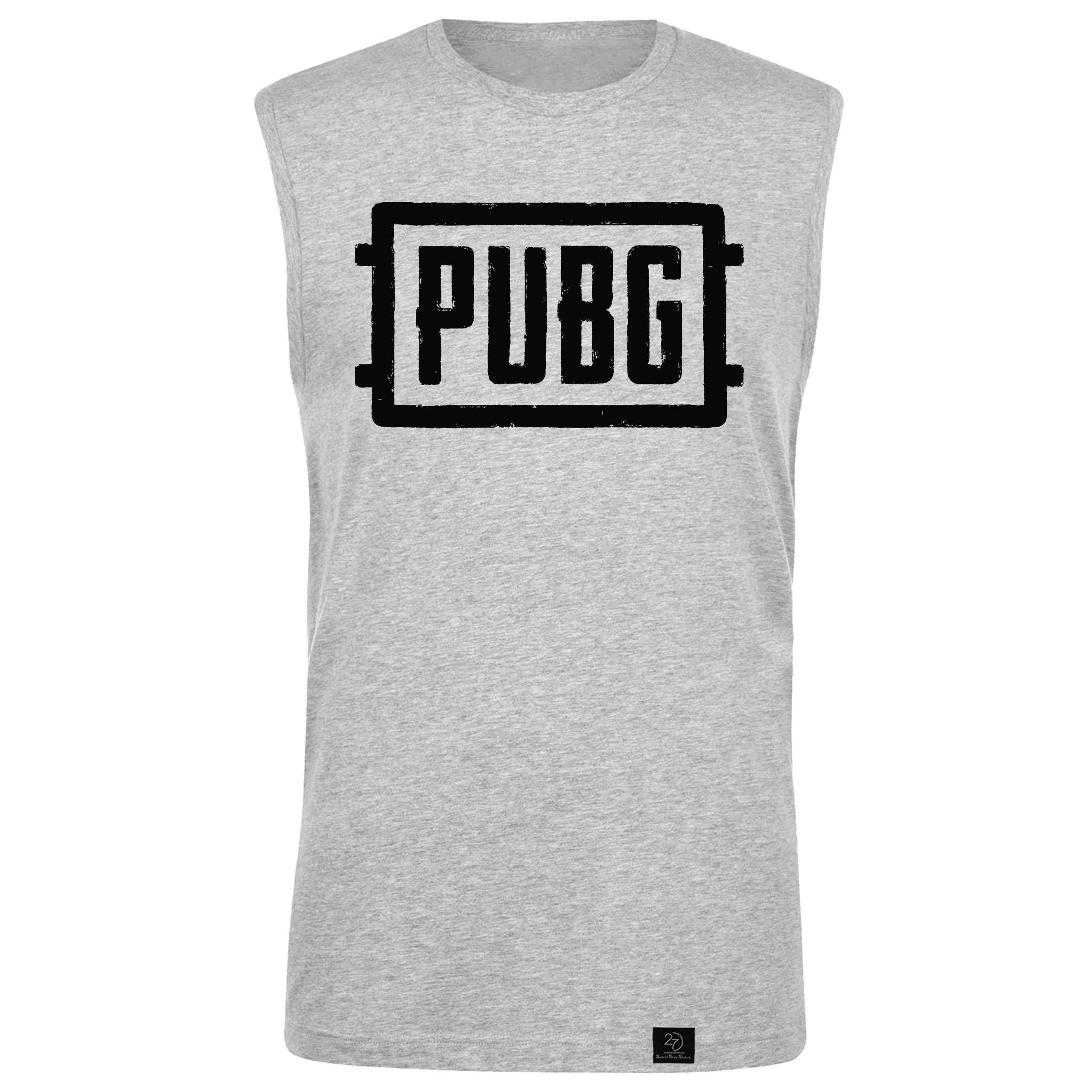 تاپ مردانه 27 مدل PUBG کد P07 رنگ طوسی روشن