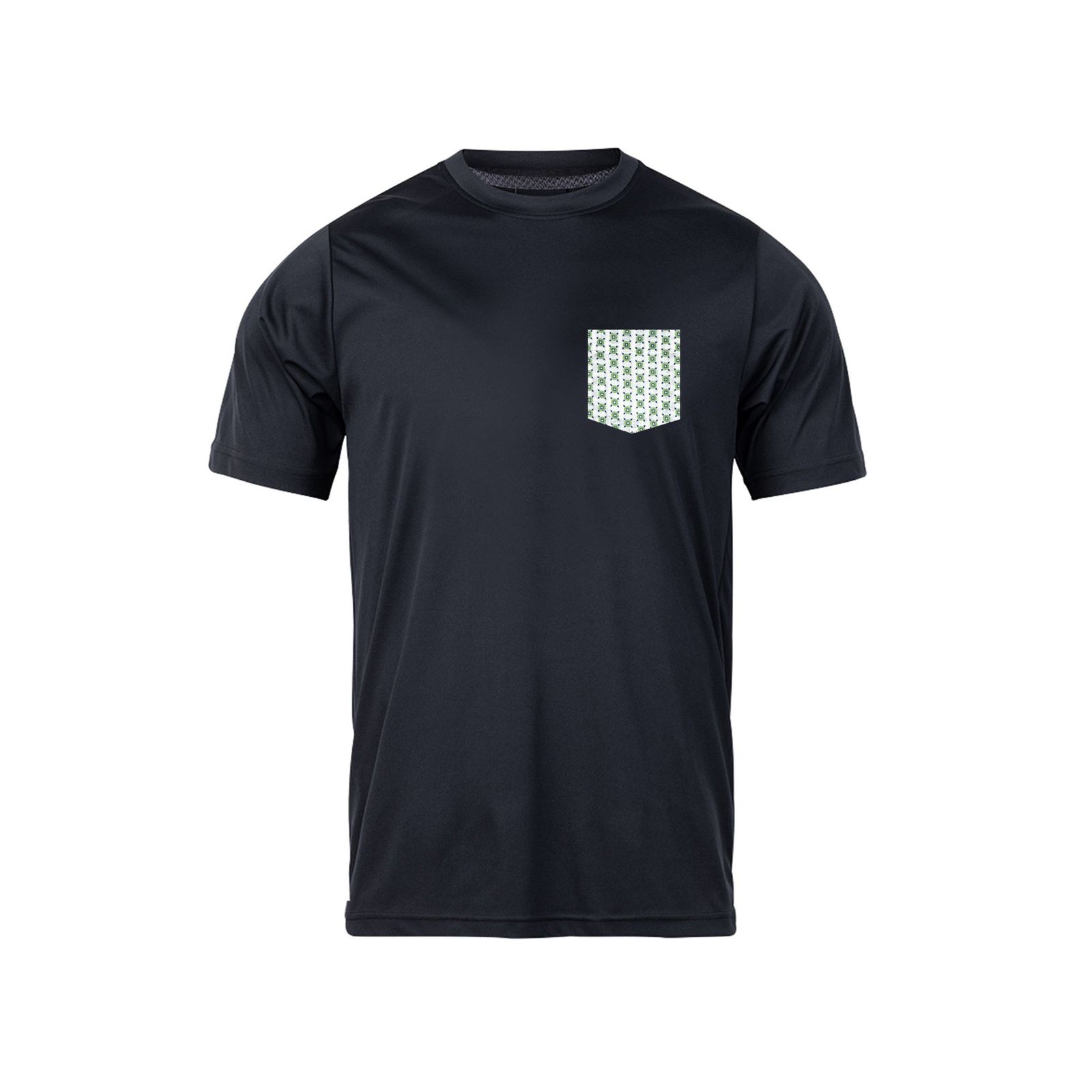 تی شرت آستین کوتاه مردانه رانژ مدل جیب دار 23RA03 – 413 رنگ مشکی