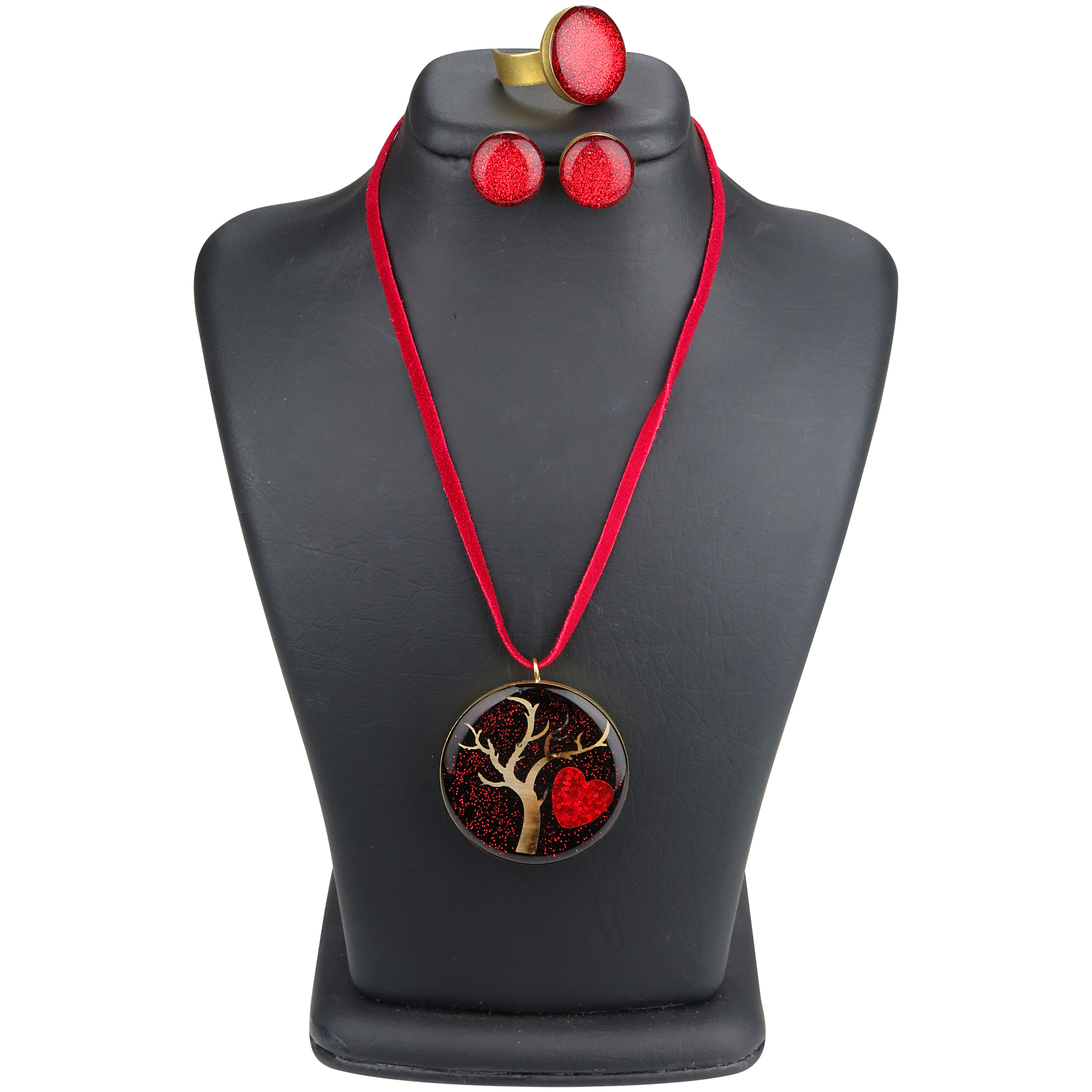 نیم ست زنانه مدل قلب g5