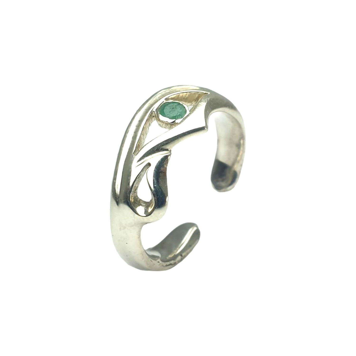 انگشتر نقره زنانه مدل زمرد