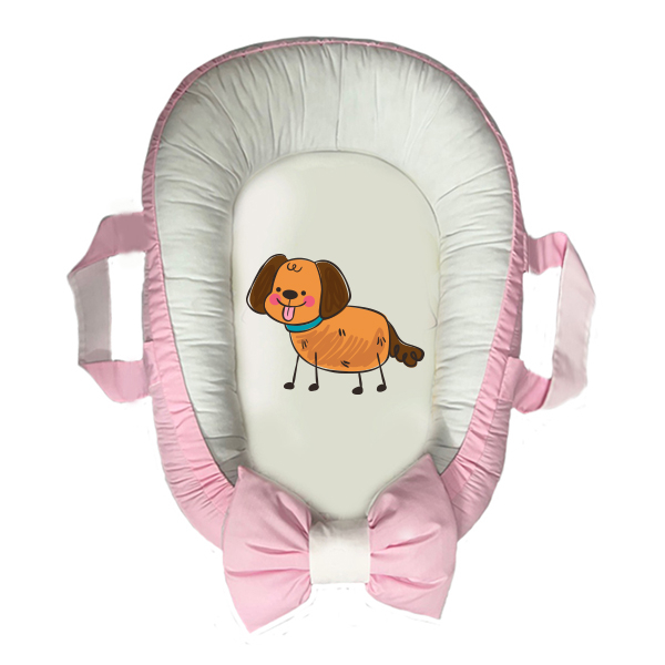 سرویس خواب سه تکه نوزاد مدل گارد محافظ دار طرح هاپو کد 025