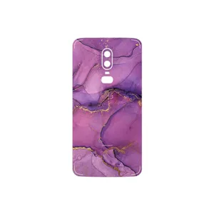 MAHOOT Purple Marble Cover Sticker for OnePlus 6