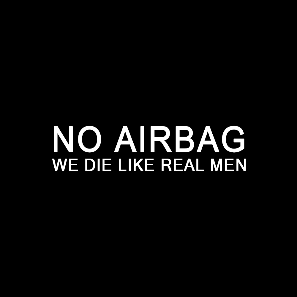 برچسب بدنه خودرو طرح No airbag مدل Shb09