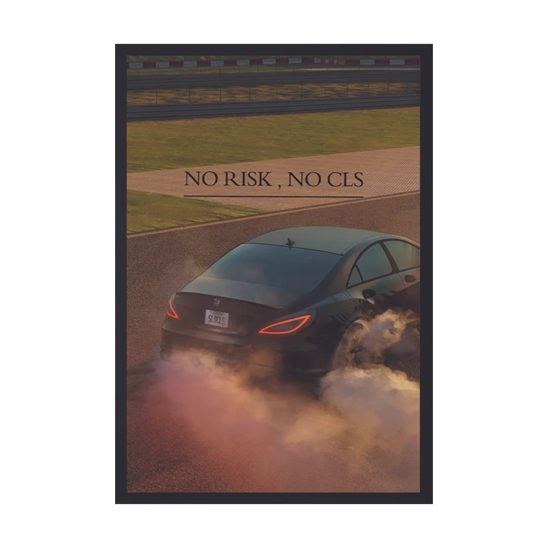 تابلو طرح بنز CLS کد 03 فریم مشکی