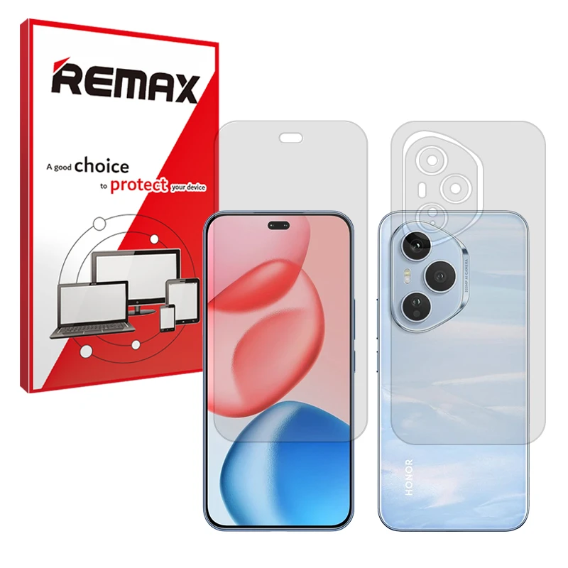 محافظ صفحه نمایش مات ریمکس مدل Resistant مناسب برای گوشی موبایل آنر 400 Pro به همراه محافظ پشت گوشی 
