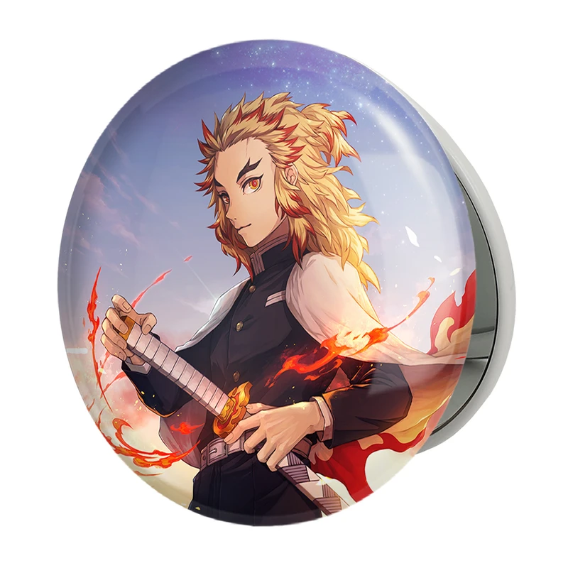 آینه جیبی خندالو طرح کیوجورو رنگوکو انیمه شیطان کش مدل تاشو کد 27008 