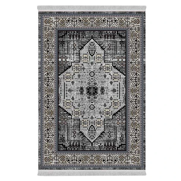 فرش پارچه‌ای دفه مدل فرشینه طرح مدرن کد 140