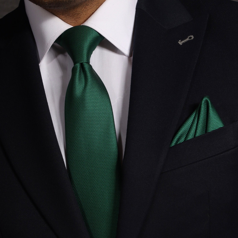 ست کراوات و دستمال جیب مردانه نسن طرح آکسفورد مدل S43