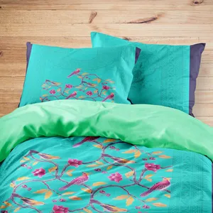 سرویس روتختی مدوپد طرح بستان مدل mod00503 یک نفره 4 تکه