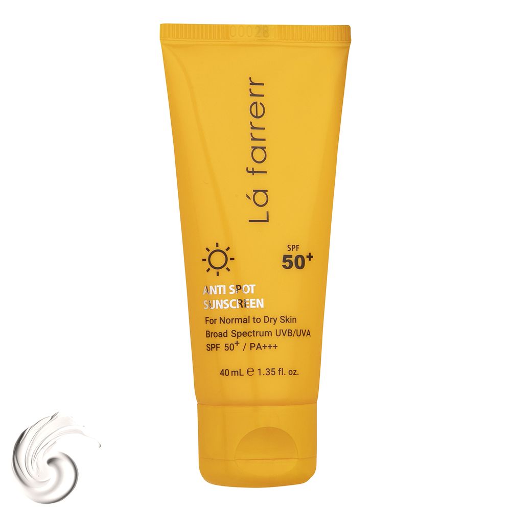 کرم ضدآفتاب و ضدلک بی‌رنگ لافارر مدل SPF50، مناسب پوست‌های خشک و معمولی، حجم 40 میلی‌لیتر
