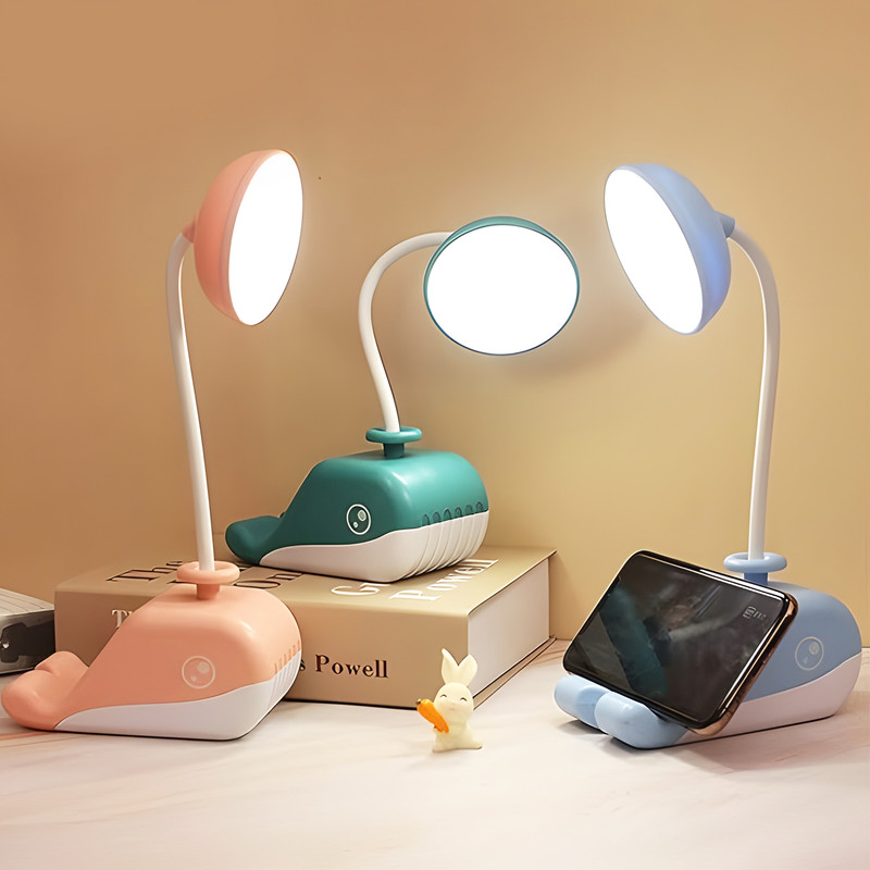 چراغ مطالعه مدل شارژی فانتزی طرح نهنگ