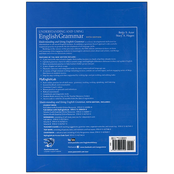 کتاب Understanding English Grammar اثر Betty S Azar and Stacy Hagen انتشارات Pearson کتاب Understanding English Grammar اثر Betty S Azar and Stacy Hagen انتشارات Pearson