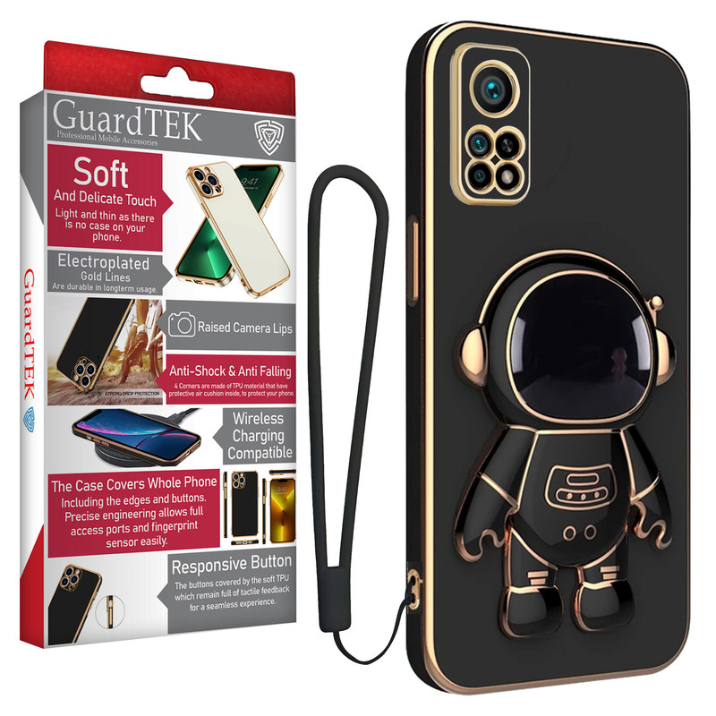 کاور گاردتک اساک مدل Astronaut Strap مناسب برای گوشی موبایل شیائومی Mi 10T/ Mi 10T Pro به همراه بند