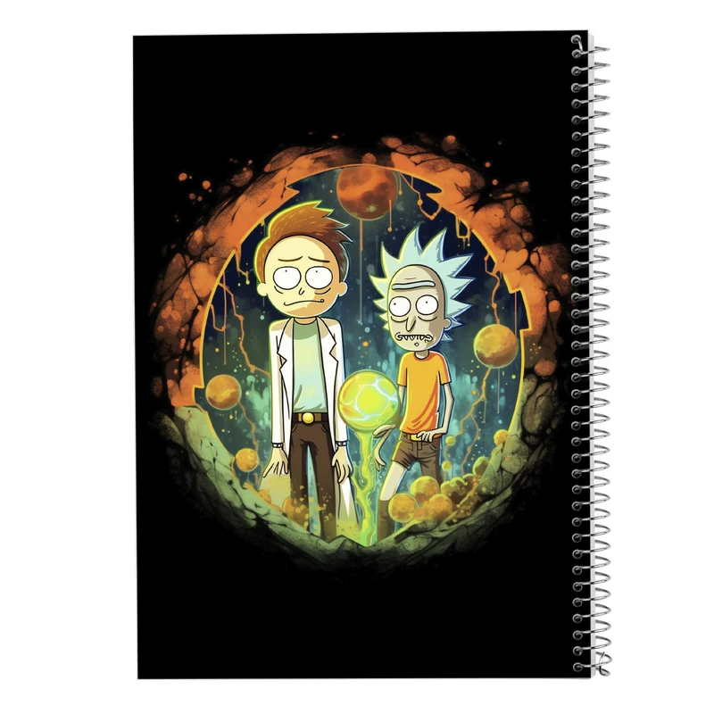 دفتر مشق 100 برگ مدوپد مدل ریک اند مورتی rick&morty کد DF10865