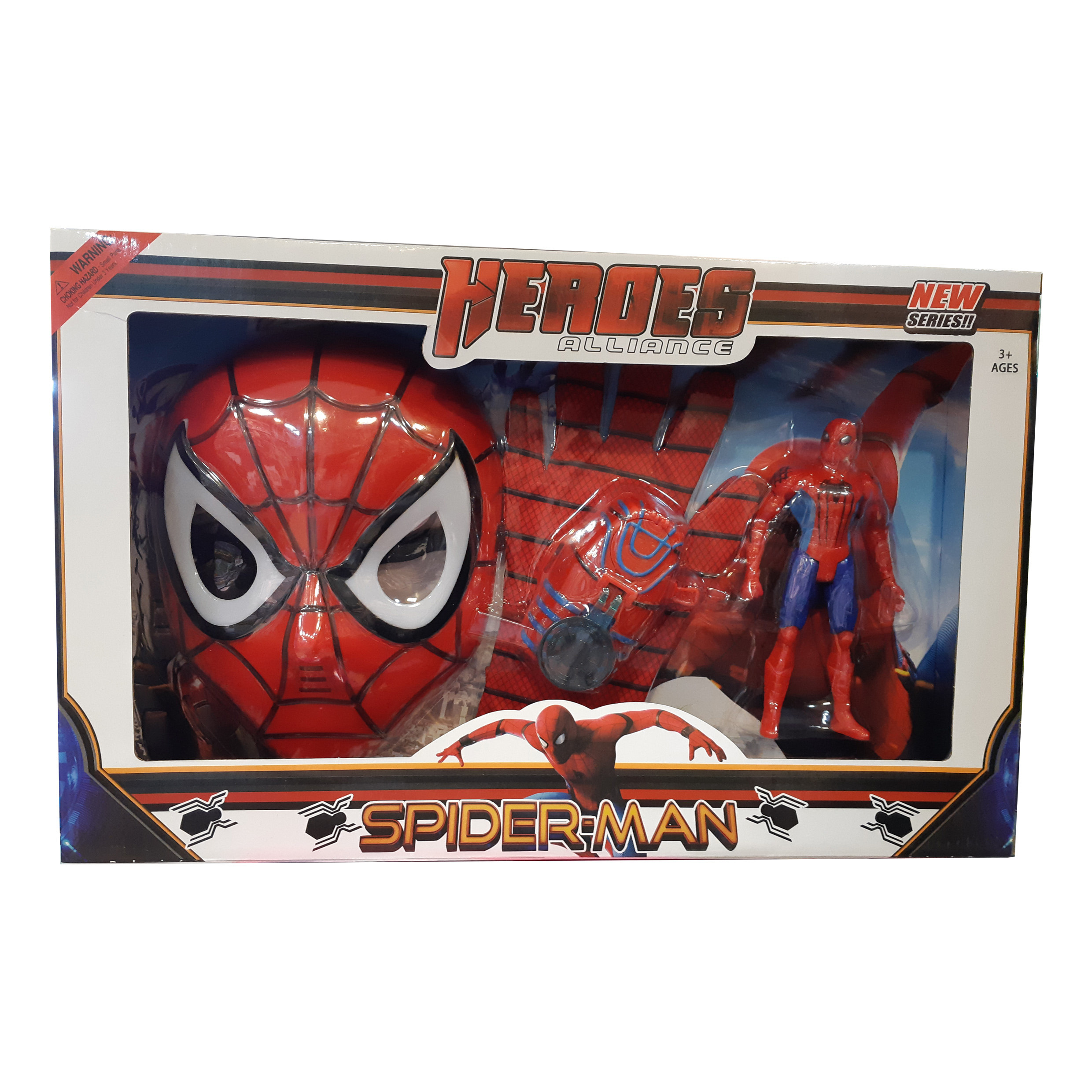 ست ماسک دستکش و آدمک اسپایدرمن مدل 3028 Spiderman