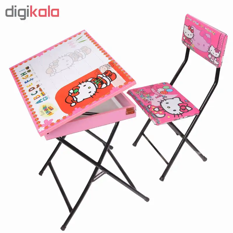 ست میز تحریر و صندلی طرح کیتی