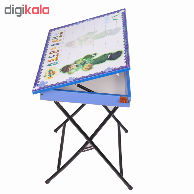 میز تحریر باکسدار و صندلی طرح بن تن (وایت بردی،تاشو،تنظیم شونده ارتفاع)