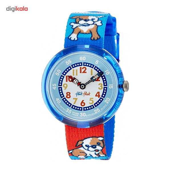 ساعت مچی عقربه ای بچه گانه فلیک فلاک FBNP027 ساعت مچی عقربه ای بچه گانه فلیک فلاک FBNP027