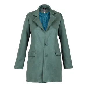 پالتو زنانه مدل سوییت پاییزه رنگ سبز