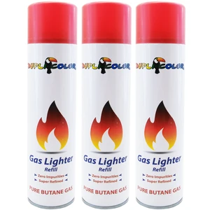 اسپری کپسول گاز فندک دوپلی کالر مدل Super Refined حجم 300 میلی لیتر بسته 3 عددی