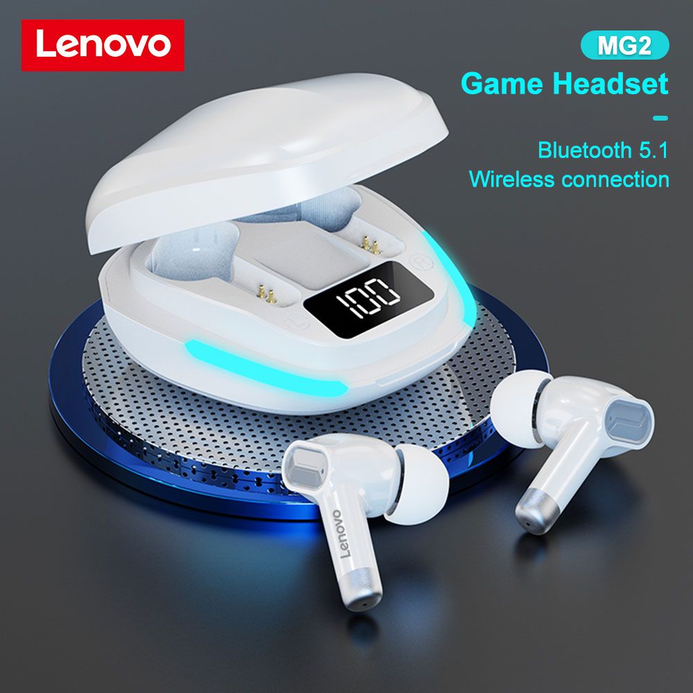هندزفری لنوو مدل SER  GM2 TWS Bluetooth 5.1 Wireless Gaming Earphone Earbuds Headphone -  - 4