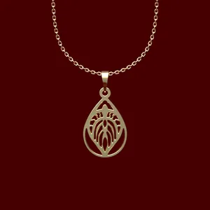 گردنبند طلا 18 عیار زنانه مدوپد مدل اشک کد MM2-1-1073
