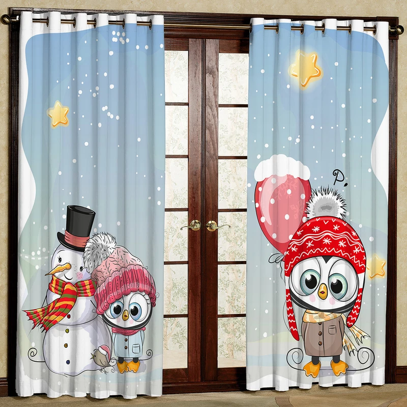 پرده مدل مخمل پانچی طرح کودک کد 4646T2 سایز 200x140 سانتی متر