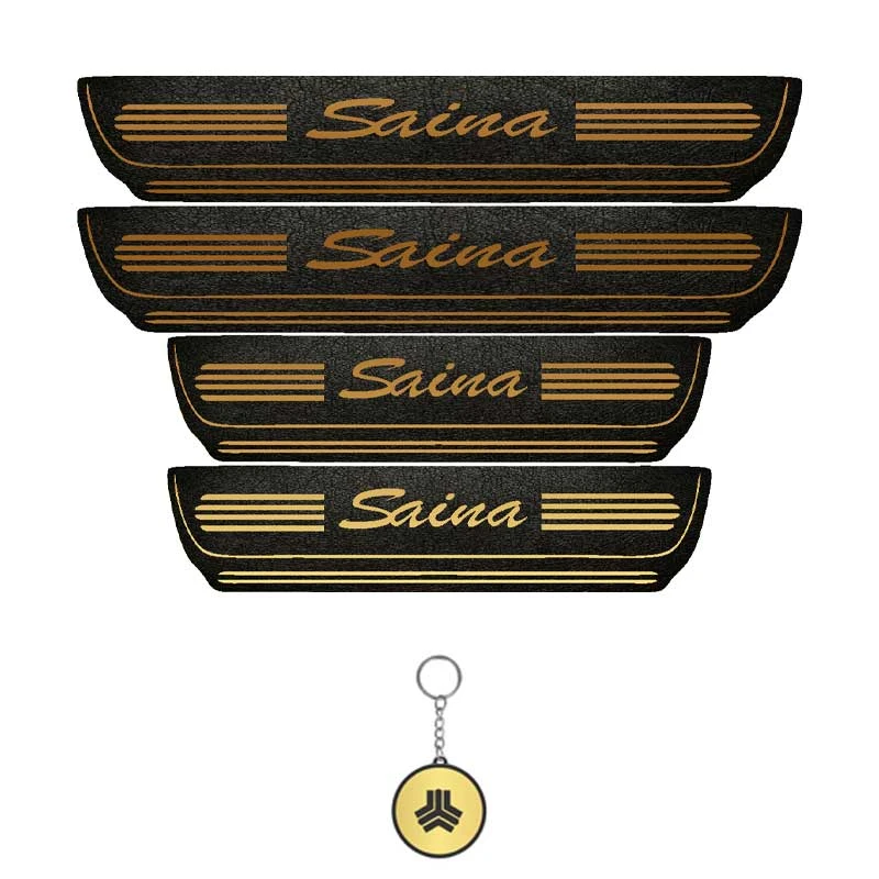 برچسب پارکابی خودرو لندمون کد LMm0066 MT مناسب برای ساینا مجموعه 4 عددی به همراه جا کلیدی