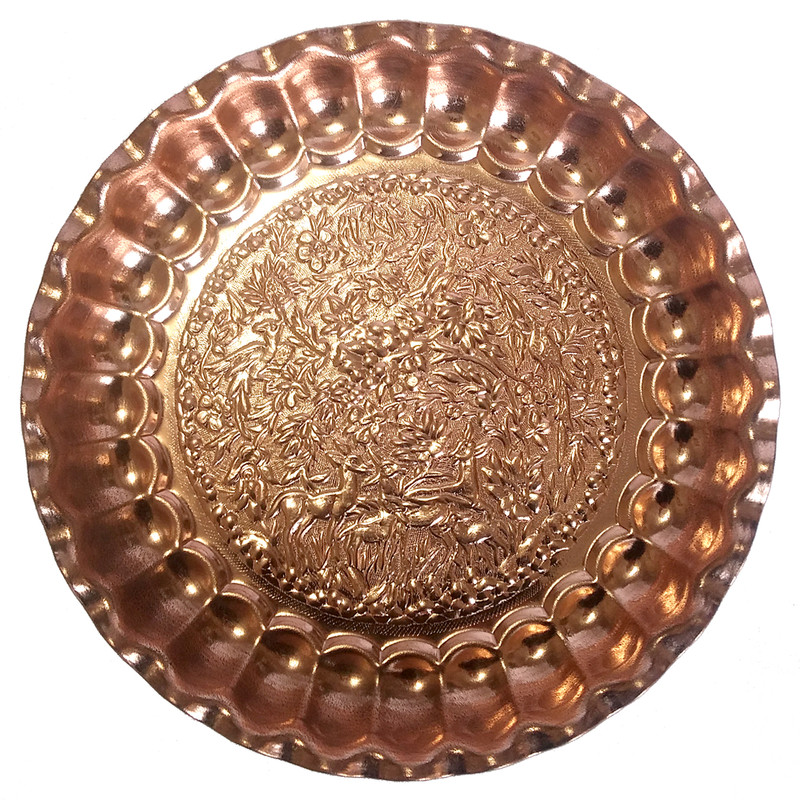 سینی مسی طرح آهو قطر 24