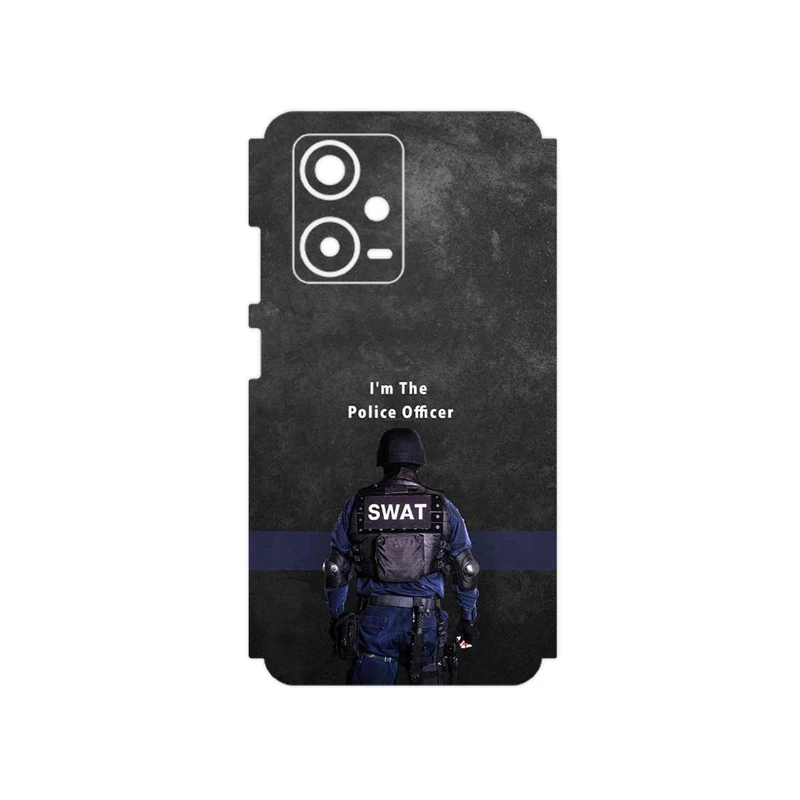 برچسب پوششی ماهوت مدل Police Officer مناسب برای گوشی موبایل شیائومی Redmi Note 12 Pro Plus