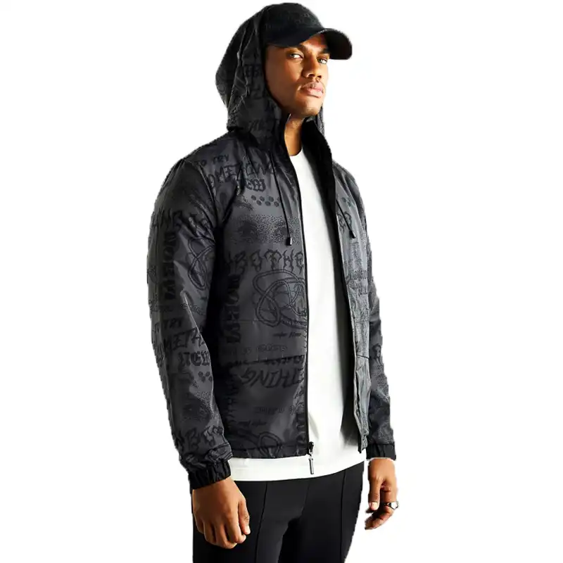 کاپشن مردانه مکس مدل Slogan Graphic Reversible