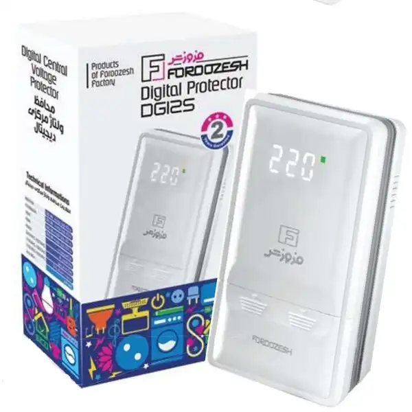 محافظ ولتاژ فروزش مدل پیش کنتوری دیجیتالی DG80 آمپر 80