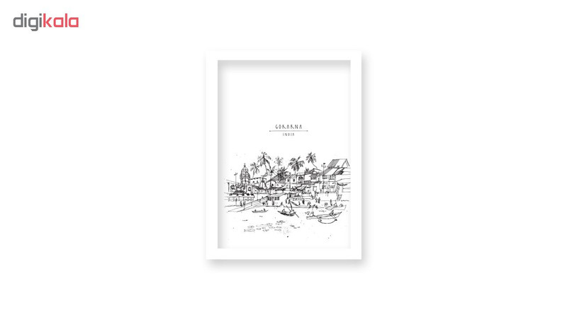 تابلو هیلما گالری کد HAP1776 WHITE مجموعه 9 عددی
