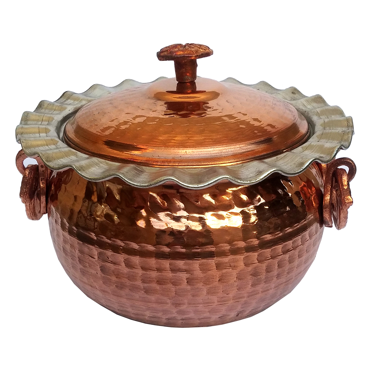 قابلمه مسی سی و سه پل کد 02 قطر20 سانتی متر