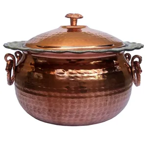 قابلمه مسی سی و سه پل کد 02 قطر 24 سانتی متر 