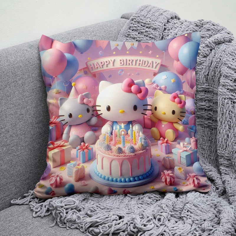 کوسن پاد آفرین مدل کیتی طرح تولد و جشن B980