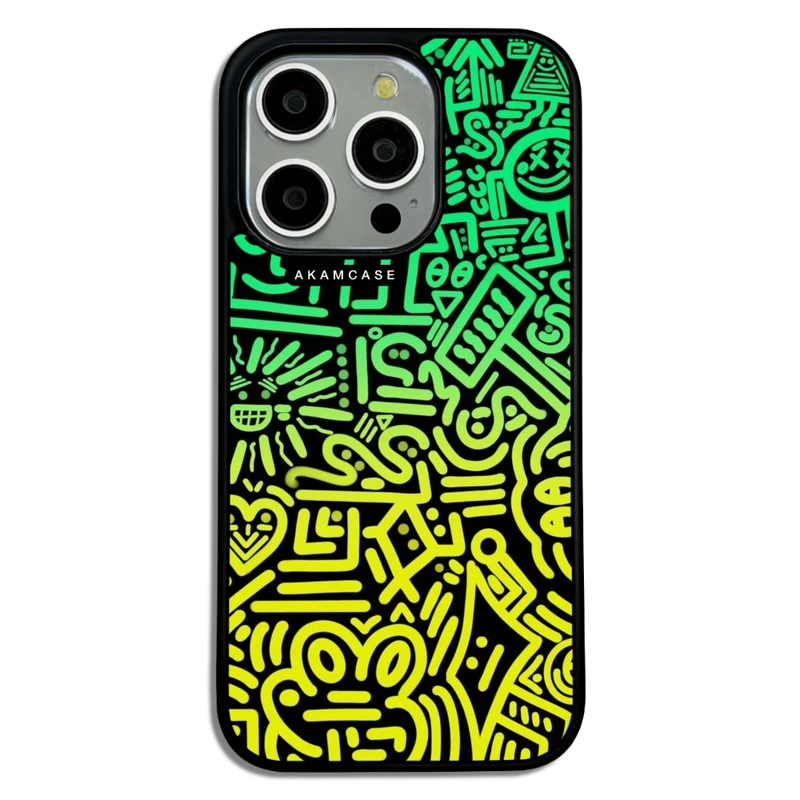 کاور آکام مدل AMC-WA15PRO-DOODLE16 مناسب برای گوشی موبایل اپل iPhone 15 Pro