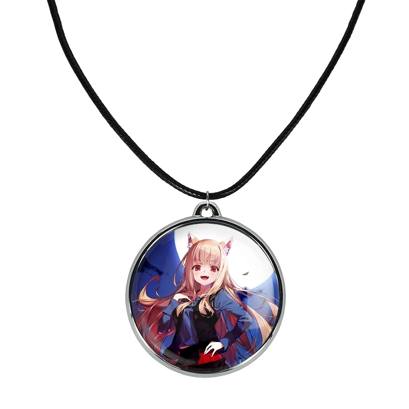 گردنبند خندالو مدل هولو انیمه ادویه و گرگ کد 3613936140