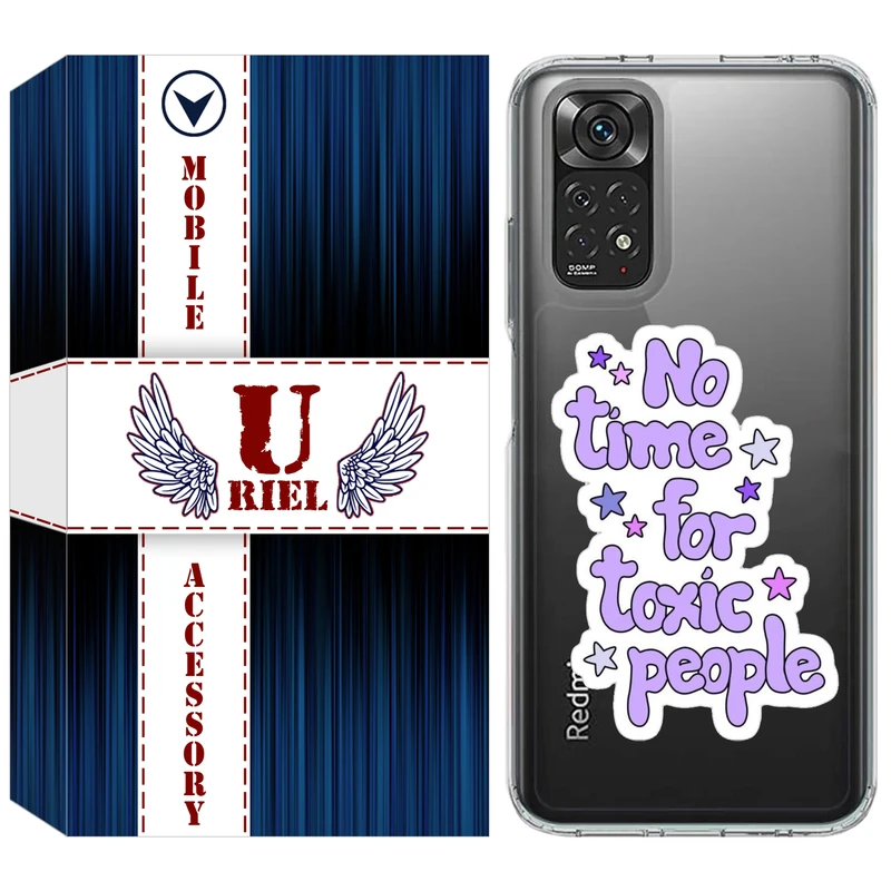 کاور یوریل مدل Clear کد 97 طرح Toxic مناسب برای گوشی موبایل شیائومی Redmi Note 11 4G / Note 11S
