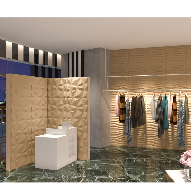 دیوارپوش مدل سه بعدی طرح الماس بسته 4 عددی