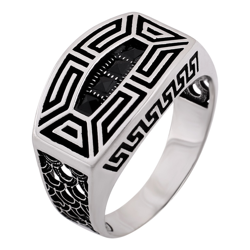 انگشتر نقره مردانه کد R3211n