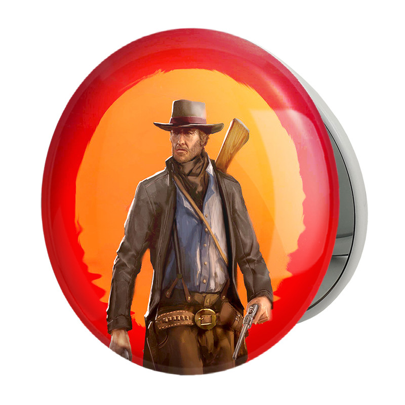 آینه جیبی خندالو طرح رد دد Red Dead مدل تاشو کد 10294 