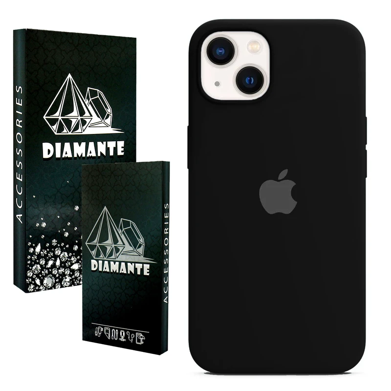 کاور دیامانته مدل سیلیکون Org Bk مناسب برای گوشی موبایل اپل iPhone 13